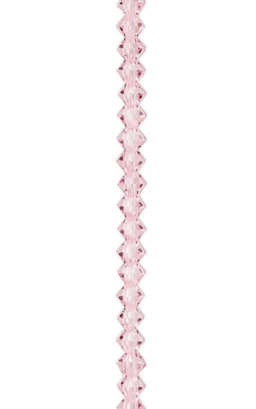 1440 Swarovski Light Rose 5301 Bicone Beads 3mm Transparent